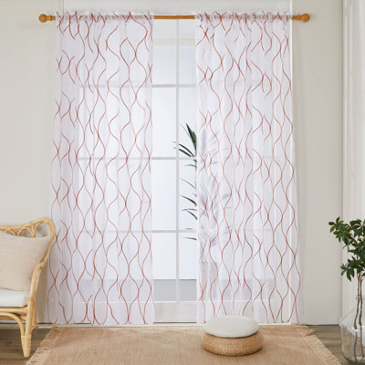 Bravar Sheer Curtain Pair