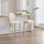 Chaises de salle à manger de style champêtre français, rembourrées avec un dossier rond, des techniques de tréfilage et de sculpture, démontables pour un rangement et un transport faciles, idéales pour le salon, la cuisine et le restaurant