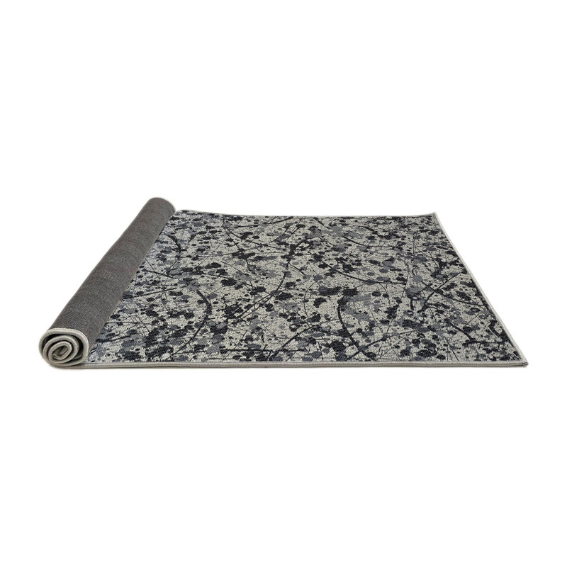 Tapis gris Power Loom, Rond 3 pi
