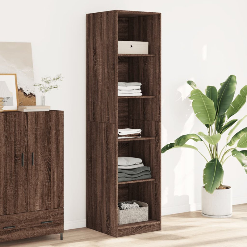 Ryott Manufactured Wood Wardrobe, Artisan Oak, 200cm H x 50cm W x 50cm D