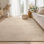 Elion Modern Machine Washable Cream Area Rug
