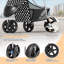 Poussette pliable pour chien et chat avec panier de rangement à auvent réglable et porte-gobelet pour petits et moyens animaux de compagnie-101824150