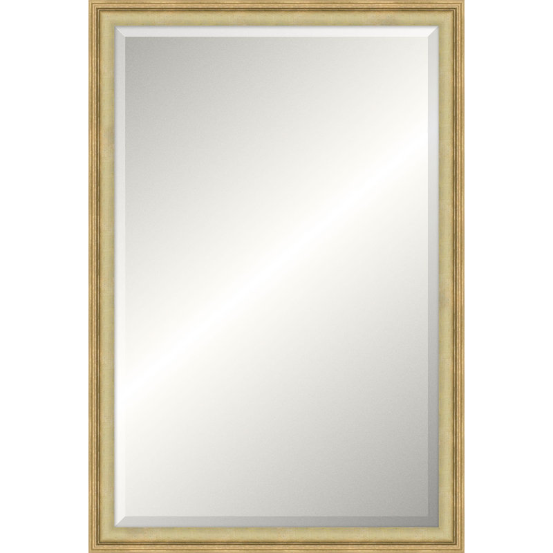 Miroir de plancher en bois massif Chamblee, 37,25 po x 25,25 po, Rectangle