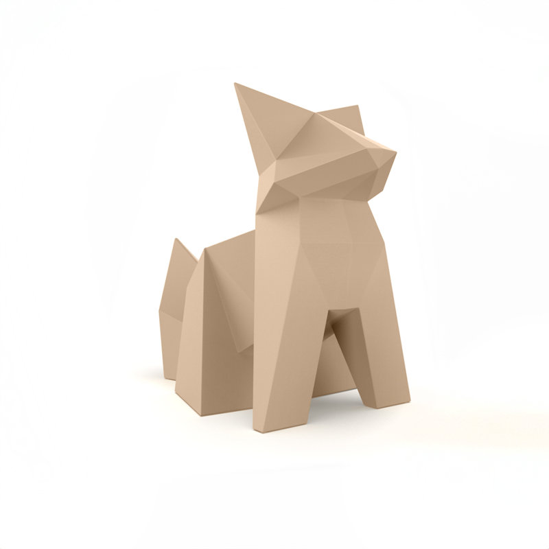 Statue de jardin renard en plastique, Chameau