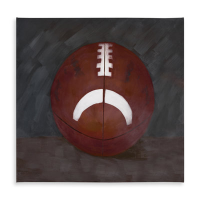 Football Ball Tablecloth | Brown Still Life | Indoor/Outdoor