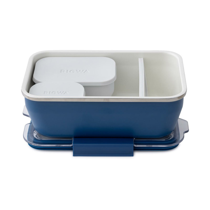36 oz Navy Bento Box Kit 1 pk