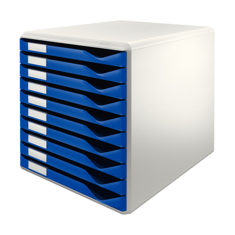 Plastic Desk Organiser, Blue