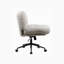 Chaise de bureau à pieds croisés sur roulettes pivotantes réglables plus larges et épaissies-1894252923