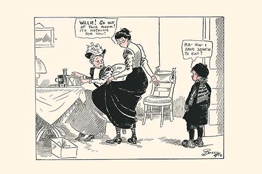 « juste avant le noël » par clare briggs, impression, H 44 po x l 66 po