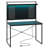 39'' Computer Desk With Hutch and Pegboard, Home office Desks with Power Outlet, Gaming Desks with LED Light and Hooks-898350343