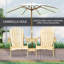 Cambon Fir Outdoor Adirondack Chair With Table