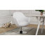 Chaise d'appoint pivotante rembourrée en métal Cesson-1463543059