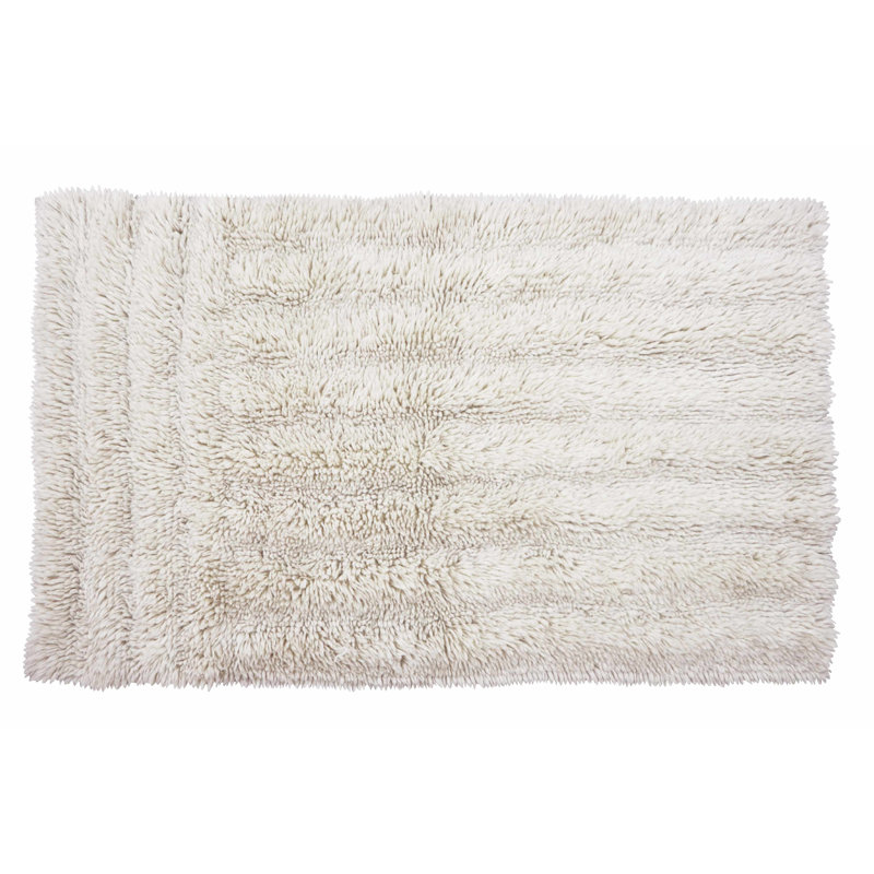 Tapis en laine Dunes - blanc mouton, Rectangle 2 pi 7 po x 4 pi 7 po