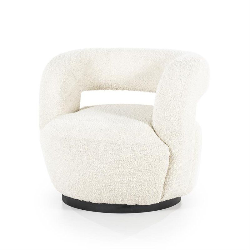 Chaise d'appoint Sharon, Tissu beige