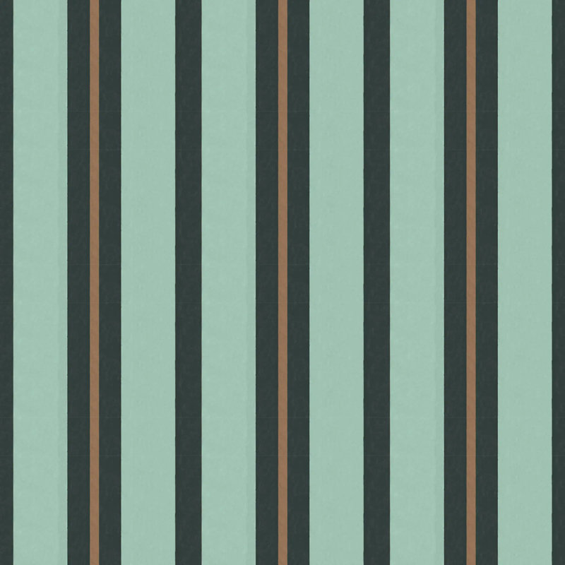 Miami Stripe Mini - Papier peint, Bronze nuit, Peler et coller, Self-Adhesive