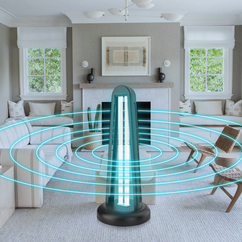 38W Smart Disinfection Lamp With 360° Radar Sensor Sanitizer For Room Air Purifier, 38 W 