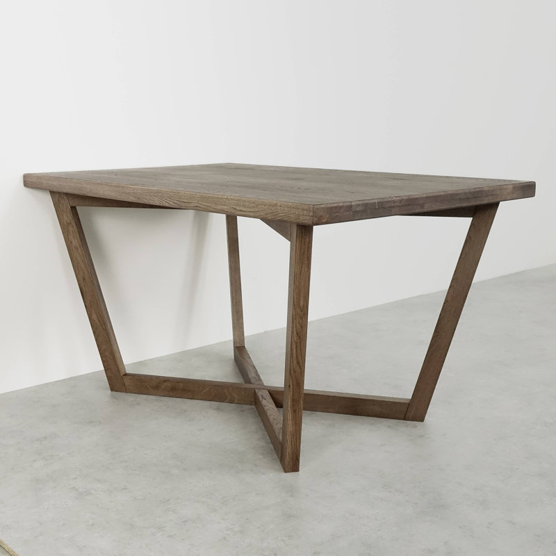 Dellaposta Oak Solid Wood Dining Table, 76cm H x 160cm L x 90cm W, Natural Oil