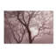 «Hazy Dawn with Tree Tree Silhouettes», reproduction de photo sur toile tendue-32707532