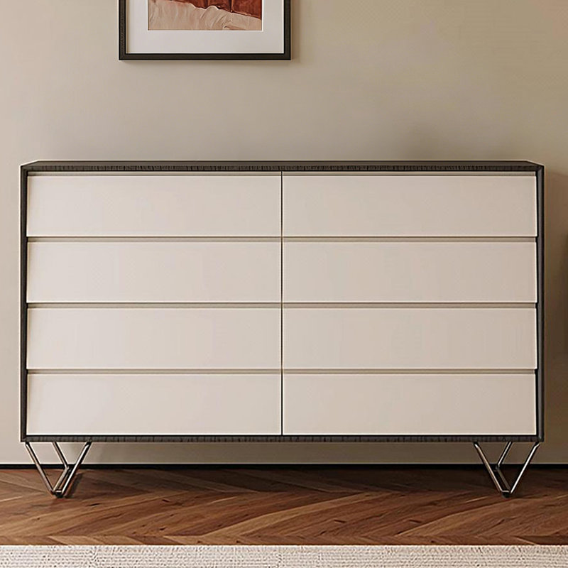 Armoire d'appoint moderne en bois manufacturé noir