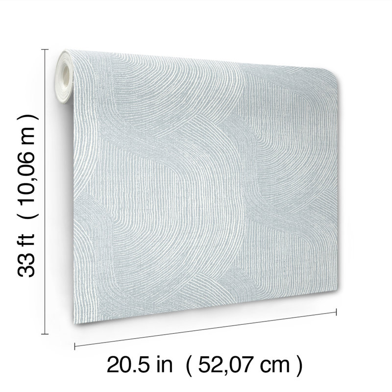 Koi Fish Wallpaper, Light Blue