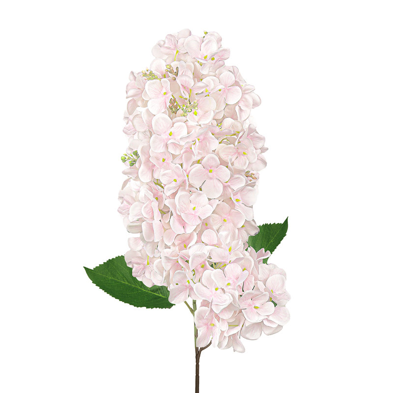 Tige de fleur d'hortensia artificielle, Rose clair