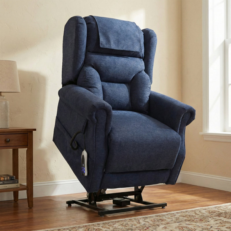 85cm Wide Lift Assist Standard Recliner, Blue