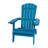 Balasi Contemporary Commercial Grade All-Weather Poly Resin Indoor/Outdoor Folding Adirondack Chair-1231056617