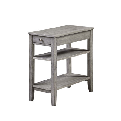 Carbin End Table with Drawer and Shelves