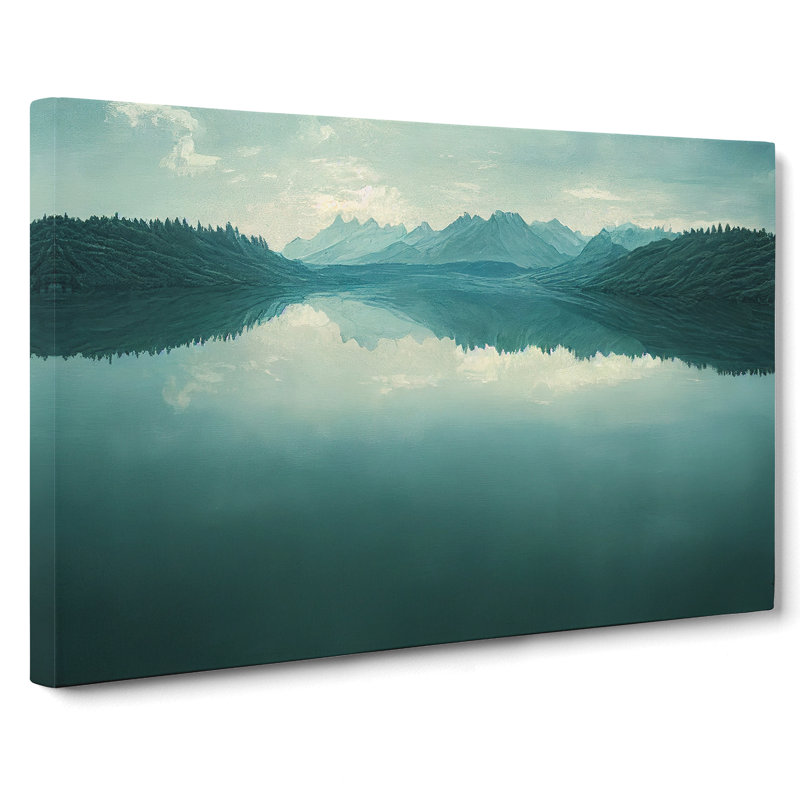 Mountain Lake Reflection Vol.4 - Wrapped Canvas, 50cm H x 76cm W x 3cm D