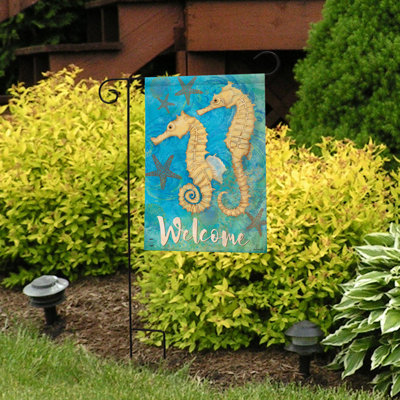 Drapeau de jardin hippocampe