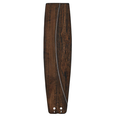 myFanimation 26 inch Indoor/Outdoor Ceiling Fan Soft Rounded Carved Wood Blade Set of 5 - Walnut