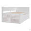 Lit de jour simple avec tiroirs et tablettes