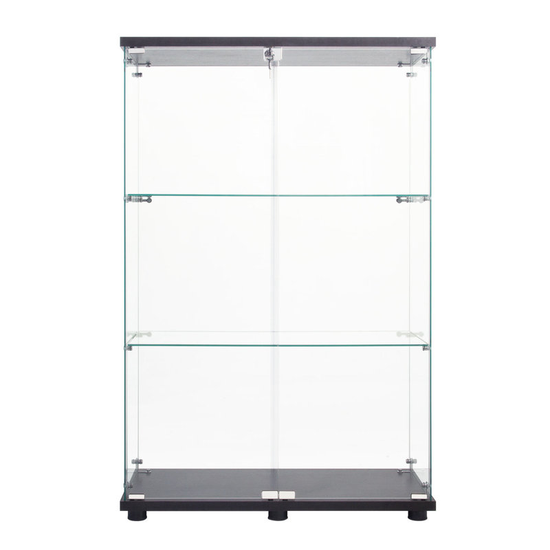 Vitrine à deux portes avec 3 tablettes