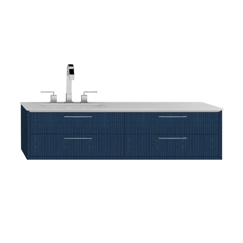 Gemelli 47.75'' W Single Bathroom Vanity Base, Horizon Blue