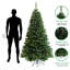 Arbre de Noël articulé artificiel pré-éclairé 6 pi avec support pliable