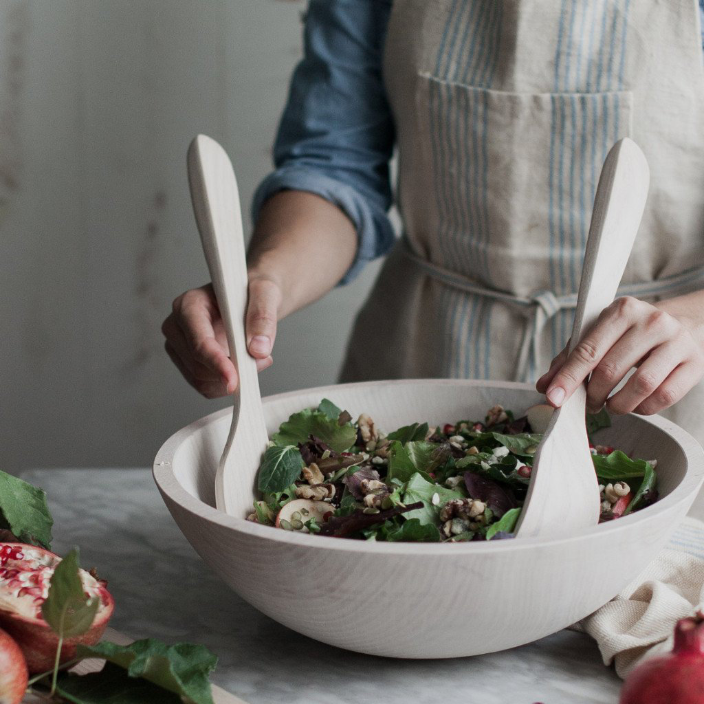 Salad Servers, White