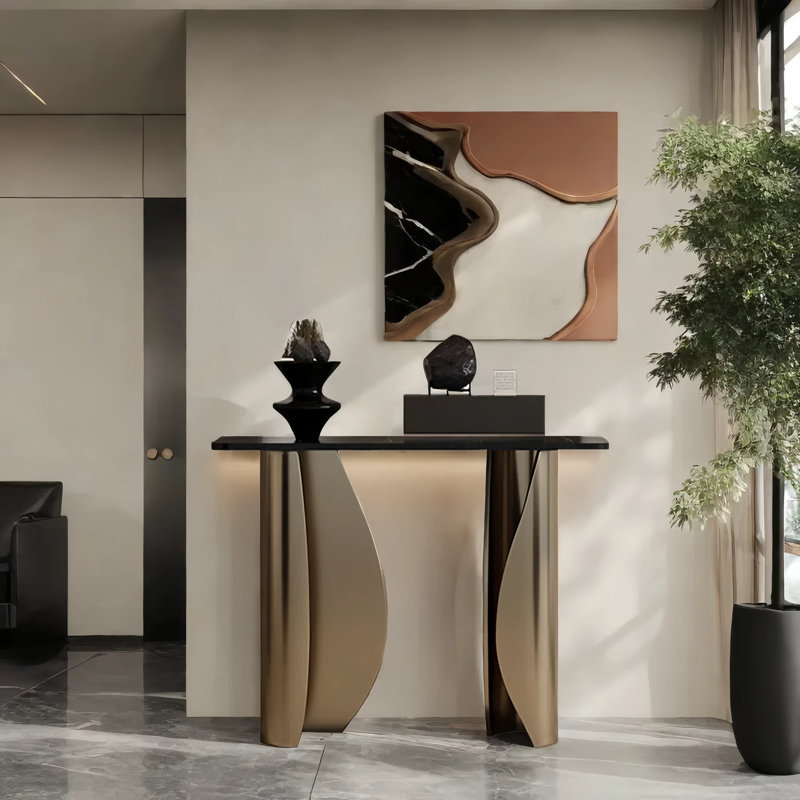 Console italienne de luxe, art italien, H 33,5 po x l 39,4 po x P 13,8 po