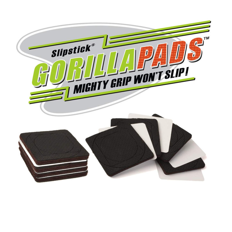 Gorillapad 2.5" Square Non-Slip Furniture Gripper Pads