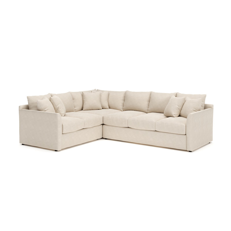 Cecelia Upholstered Sectional, Left Hand Facing, Cruise Adrift Woven Stripe