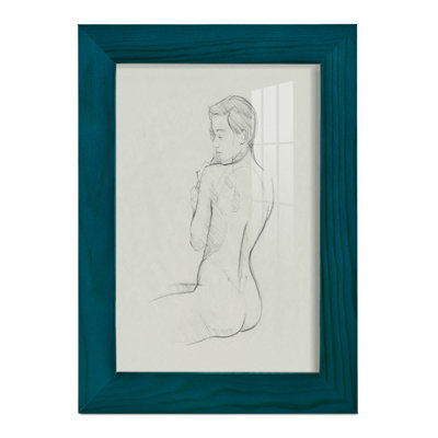 Moretta, dos féminin I, croquis encadré sur papier