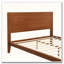 Lit plateforme en bambou de taille moyenne Mid-Century avec lattes de bois, sans sommier