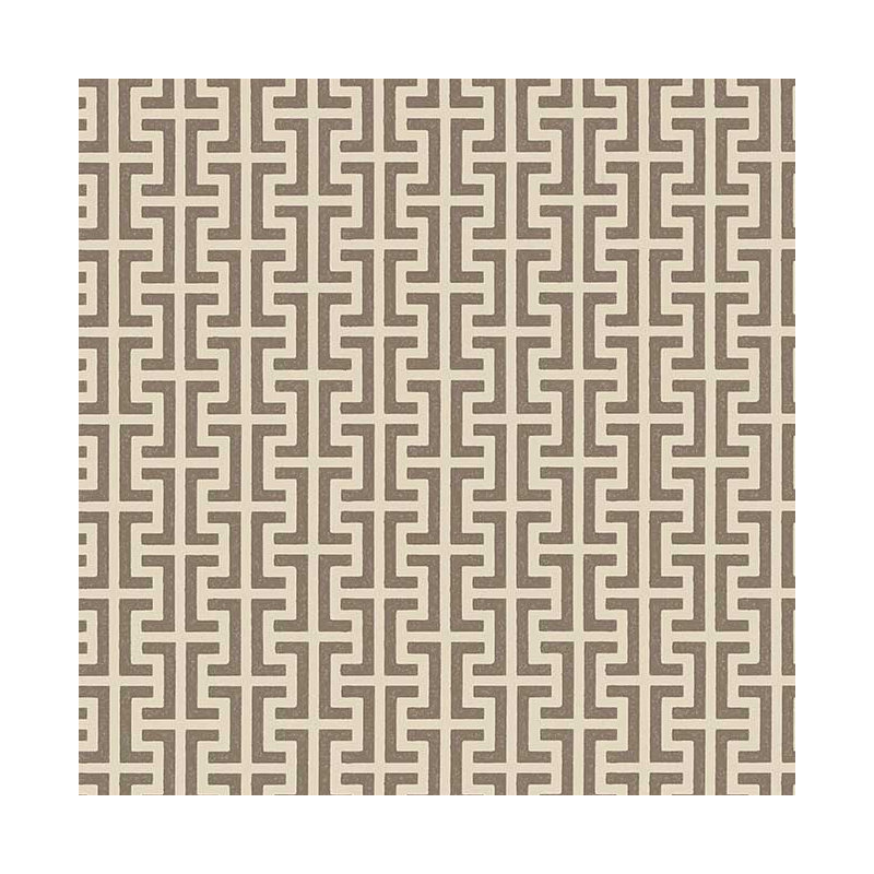 Papier peint Schumacher x Veere Grenney Temple, Brun Berber