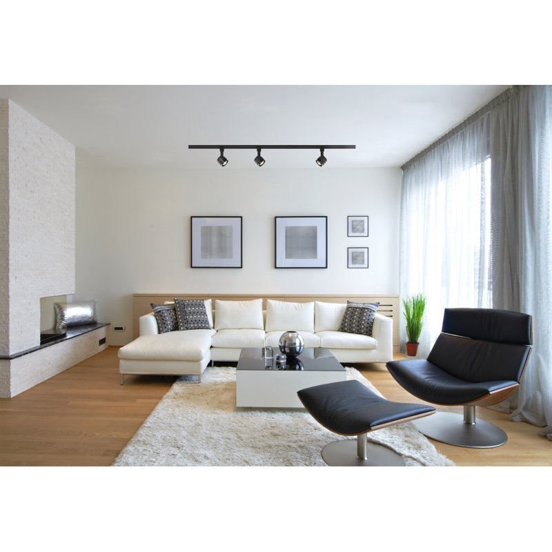 12 Watt LED 36 Degree Beam Angle Piston Track Head, Black 