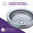 ANZZI Regalia 16.5 " Tempered Glass Circular Bathroom Sink-21120990