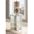 Tulasi Glam 21"Dia Round Mirrored End Table with Faux Crystals Inlay