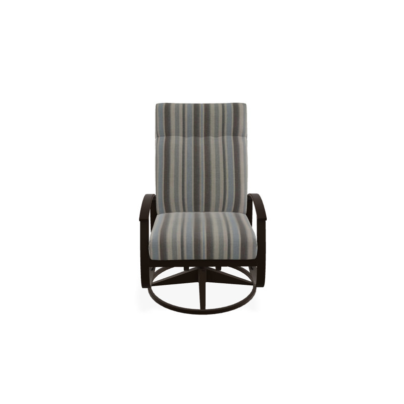 Chaise de patio pivotante avec coussins Askar, Aperçu de nuage, Kona P10, Kona texturé