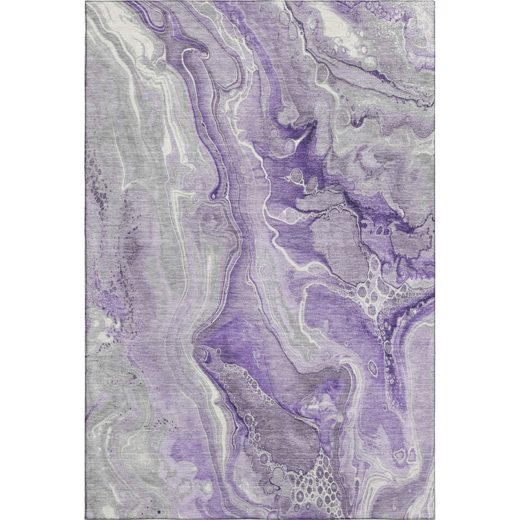 Premium Machine Washable Slesnick AMF1681 Abstract Rug