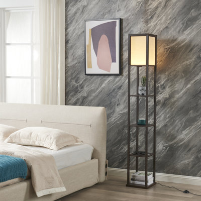 Lampe sur pied 72 "avec tablettes 72" à intensité variable Alvin