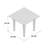 Weishaar Square Wicker Outdoor Side Table , 35.45'' in. W 35.45'' in. D-28021151