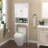 Bathroom Wall Cabinet With Adjustable Shelves For Bathroom Kitchen Entryway Laundry Room Space Saving Storage Solution